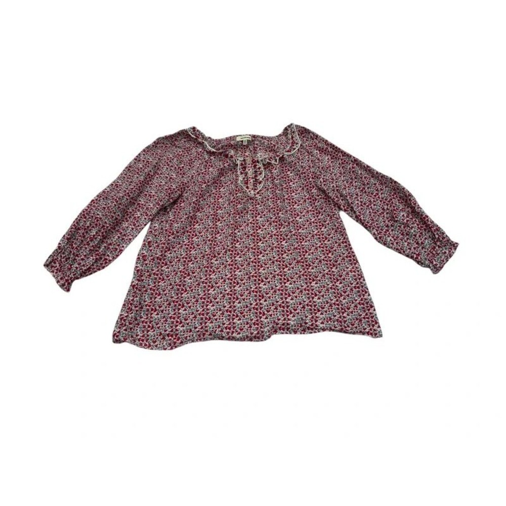 Ladies Max Studio Heart Print Medium Blouse